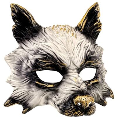 W WIDMANN MILANO Party Fashion Wolf Mask Adult Half Mask Animal Costume Accessory W WIDMANN MILANO Party Fashion Wolf Mask Adult Half Mask Animal Costume Accessory