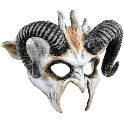 W WIDMANN MILANO Party Fashion Augenmaske mit Hörnern für Erwachsene, Schamanen Maske, Accessoire Halloween, Karneval W WIDMANN MILANO Party Fashion Augenmaske mit Hörnern für Erwachsene, Schamanen Maske, Accessoire Halloween, Karneval