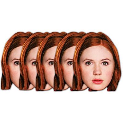 STAR CUTOUTS SMP27 Doctor Who Amy Pond Adult 6 Pack Cardboard Face Masks – Sci-Fi Costume Fancy Dress Fan Set STAR CUTOUTS SMP27 Doctor Who Amy Pond Adult 6 Pack Cardboard Face Masks – Sci-Fi Costume Fancy Dress Fan Set