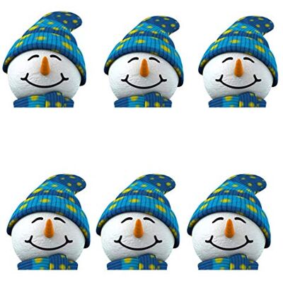 STAR CUTOUTS SMP137 Snowman 6 Pack Cardboard Face Masks – Christmas Costume Fancy Dress Party Set STAR CUTOUTS SMP137 Snowman 6 Pack Cardboard Face Masks – Christmas Costume Fancy Dress Party Set