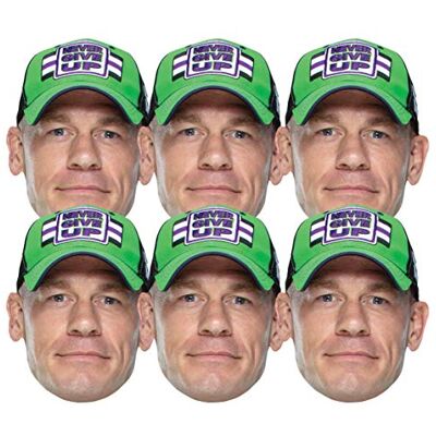 STAR CUTOUTS SMP416 WWE John Cena 6 Pack Cardboard Face Masks – Wrestling Costume Fancy Dress Fan Set STAR CUTOUTS SMP416 WWE John Cena 6 Pack Cardboard Face Masks – Wrestling Costume Fancy Dress Fan Set