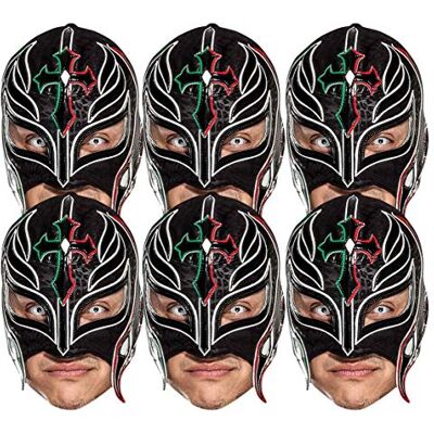 STAR CUTOUTS SMP418 WWE Rey Mysterio 6 Pack Cardboard Face Masks – Wrestling Costume Fancy Dress Fan Set STAR CUTOUTS SMP418 WWE Rey Mysterio 6 Pack Cardboard Face Masks – Wrestling Costume Fancy Dress Fan Set