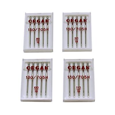 Alfa Set of 4 Assorted Needles NO.80/90/100/110 for Sewing Machines Alfa Set of 4 Assorted Needles NO.80/90/100/110 for Sewing Machines