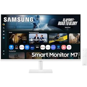 SAMSUNG LS32FM703UUXXU 32" 4K Ultra HD HDR10 Smart Monitor with Speakers White 3840x2160, USB-C, HDMI, WiFi, Bluetooth, Smart Hub for TV streaming, Catch Up Apps and Gaming Hub SAMSUNG LS32FM703UUXXU 32" 4K Ultra HD HDR10 Smart Monitor with Speakers White 3840x2160, USB-C, HDMI, WiFi, Bluetooth, Smart Hub for TV streaming, Catch Up Apps and Gaming Hub