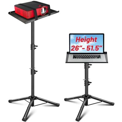 CAHAYA Projector Tripod Stand Portable Laptop Stand Adjustable Height Multifunctional DJ Rack & Projector Stand For Outdoor Movies, Books. Heavy Duty 10kg Load Capacity With Anti Slip Lock CAHAYA Projector Tripod Stand Portable Laptop Stand Adjustable Height Multifunctional DJ Rack & Projector Stand For Outdoor Movies, Books. Heavy Duty 10kg Load Capacity With Anti Slip Lock