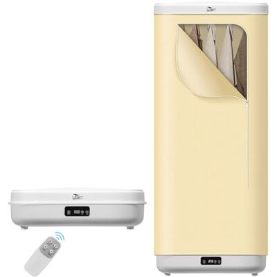 Uten Electric Portable Clothes Dryer, 1000W Detachable Clothes Dryer Indoor, 360° Dimensional Drying with Touchscreen, Remote Control for Travel, Camping, Hotel, Apartment, Dormitories, Holds 5KG Uten Electric Portable Clothes Dryer, 1000W Detachable Clothes Dryer Indoor, 360° Dimensional Drying with Touchscreen, Remote Control for Travel, Camping, Hotel, Apartment, Dormitories, Holds 5KG