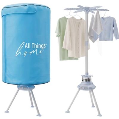 Vivo Technologies Heated Clothes Dryer1000W Portable Electric Clothes Airer with Cover Fast Hot Air Drying, 10kg Capacity, Compact Design, 180-Minute Timer, Low Noise, Suitable for Various Fabrics Vivo Technologies Heated Clothes Dryer1000W Portable Electric Clothes Airer with Cover Fast Hot Air Drying, 10kg Capacity, Compact Design, 180-Minute Timer, Low Noise, Suitable for Various Fabrics