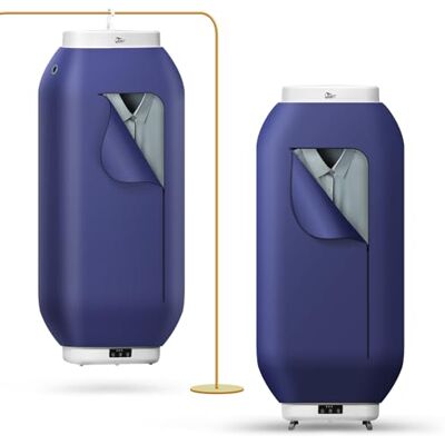 Uten Electric Portable Clothes Dryer, 600W Detachable Floor&Hanging Clothes Dryer, 360° Dimensional Drying with Touchscreen and Timer for Light Clothes, Travel, Camping, Hotel, Apartment, Holds 3KG Uten Electric Portable Clothes Dryer, 600W Detachable Floor&Hanging Clothes Dryer, 360° Dimensional Drying with Touchscreen and Timer for Light Clothes, Travel, Camping, Hotel, Apartment, Holds 3KG