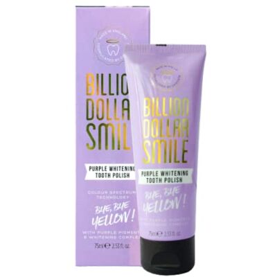 Billion Purple Whitening Tooth Polish, Purple Teeth Whitening, Purple Toothpaste, Daily Use, Colour Corrector Billion Purple Whitening Tooth Polish, Purple Teeth Whitening, Purple Toothpaste, Daily Use, Colour Corrector