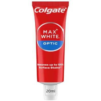 Colgate Max White Optic Toothpaste 48x20ml Teeth whitening Toothpaste Clinically Proven Formula Removes up to 100% of Surface Stains Optic brighteners Instantly whiten Teeth Colgate Max White Optic Toothpaste 48x20ml Teeth whitening Toothpaste Clinically Proven Formula Removes up to 100% of Surface Stains Optic brighteners Instantly whiten Teeth