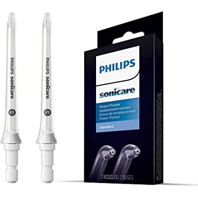 Philips Sonicare Standard F1 Oral Irrigator Nozzle Twin Pack Oral Water Flosser use with Sonicare Cordless Power Flosser (Model HX3042/00) Philips Sonicare Standard F1 Oral Irrigator Nozzle Twin Pack Oral Water Flosser use with Sonicare Cordless Power Flosser (Model HX3042/00)