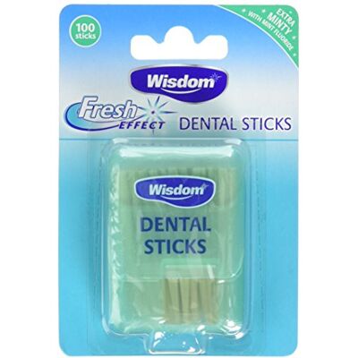 Wisdom Fresh Effect Dental Wood-Count, Pack of 4, 400-Count Wisdom Fresh Effect Dental Wood-Count, Pack of 4, 400-Count