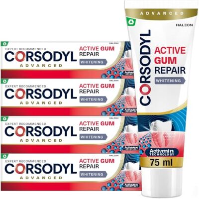 Corsodyl Active Gum Repair WHITENING 4 x 75 ml Corsodyl Active Gum Repair WHITENING 4 x 75 ml
