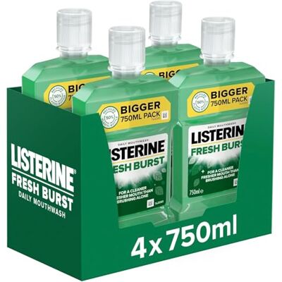 Listerine Listerine Essentials Fresh Burst Mouthwash - Mouthwash Listerine Listerine Essentials Fresh Burst Mouthwash - Mouthwash