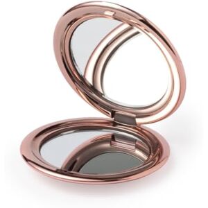 eBuyGB Rose Gold Metallic Compact Makeup Mirror, Small 1X/2X Magnifying Round Double Sided Pocket Mirror, Portable Folding Mirror for Travel, Birthday eBuyGB Rose Gold Metallic Compact Makeup Mirror, Small 1X/2X Magnifying Round Double Sided Pocket Mirror, Portable Folding Mirror for Travel, Birthday