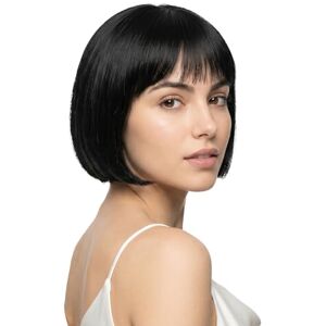 Onedor 26cm Short Straight Hair Flapper Cosplay Bob Wig for Women Multiple Color Options (Black) Onedor 26cm Short Straight Hair Flapper Cosplay Bob Wig for Women Multiple Color Options (Black)