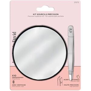 Jean Louis David Eyebrow Kit High Precision Mirror and Tweezers Jean Louis David Eyebrow Kit High Precision Mirror and Tweezers