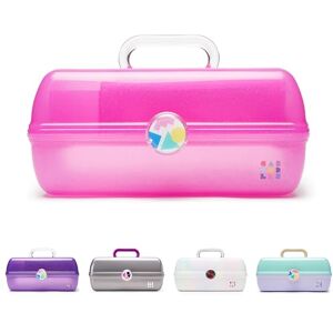 Caboodles On-The-Go Girl Makeup Box, Hot Pink Sparkle, Hard Plastic Makeup Organizer Box, Built-in Mirror, Secure Latch for Safe Travel, Spacious Storage for Large Items Caboodles On-The-Go Girl Makeup Box, Hot Pink Sparkle, Hard Plastic Makeup Organizer Box, Built-in Mirror, Secure Latch for Safe Travel, Spacious Storage for Large Items