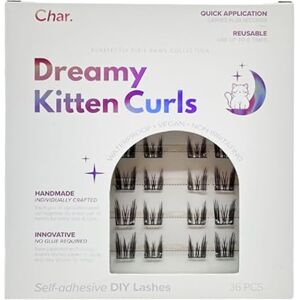 Char. Char Cosmetics Eye Lashes Sweatproof, Natural Look False Eyelashes Reusable Fake Eyelashes for Comfortable Fit Dreamy Kitten Curls 36 pc Char. Char Cosmetics Eye Lashes Sweatproof, Natural Look False Eyelashes Reusable Fake Eyelashes for Comfortable Fit Dreamy Kitten Curls 36 pc