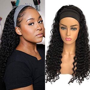 XSY Headband Wig Human Hair Headband Half Wigs Human Hair 10A Brazilian Glueless Human Hair Wigs None Lace Front Wigs Deep Wave 150% Density Natural Color 20 Inch XSY Headband Wig Human Hair Headband Half Wigs Human Hair 10A Brazilian Glueless Human Hair Wigs None Lace Front Wigs Deep Wave 150% Density Natural Color 20 Inch