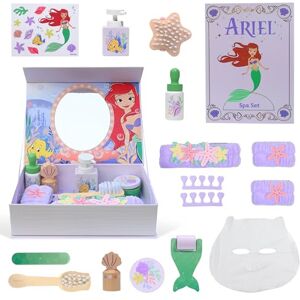 Ariel Wooden Spa Set for Kids – 18 Piece Pretend Beauty Playset with Mirror Book Box, Wooden Beauty Accessories, Travel Friendly Princess Toy Gift for Girls Age 3+ Disney Kids Play Set Ariel Wooden Spa Set for Kids – 18 Piece Pretend Beauty Playset with Mirror Book Box, Wooden Beauty Accessories, Travel Friendly Princess Toy Gift for Girls Age 3+ Disney Kids Play Set