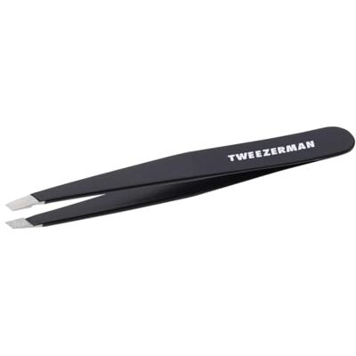 Tweezerman Midnight Sky Slant Tweezer, Stainless Steel (Pack of 1) 25° Slanted Tip, Calibrated Tension, Easy to Clean, Ideal for Eyebrows & Facial Hair Tweezerman Midnight Sky Slant Tweezer, Stainless Steel (Pack of 1) 25° Slanted Tip, Calibrated Tension, Easy to Clean, Ideal for Eyebrows & Facial Hair