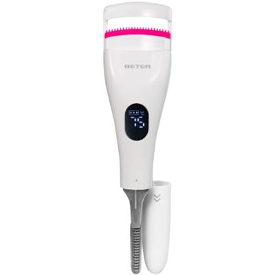 Beter Rechargeable Heated Eyelash Curler, Heated Lash Curler with 3 Temperature Settings, Dual Head with Silicone Band and Curling Brush, Professional Eye Makeup Accessory, Eyelash Curler Beter Rechargeable Heated Eyelash Curler, Heated Lash Curler with 3 Temperature Settings, Dual Head with Silicone Band and Curling Brush, Professional Eye Makeup Accessory, Eyelash Curler