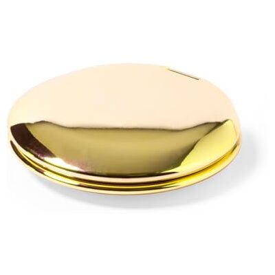 eBuyGB Gold Metallic Compact Makeup Mirror, Small 1X/2X Magnifying Round Double Sided Pocket Mirror, Portable Folding Mirror for Travel, Birthday eBuyGB Gold Metallic Compact Makeup Mirror, Small 1X/2X Magnifying Round Double Sided Pocket Mirror, Portable Folding Mirror for Travel, Birthday