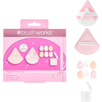 Brushworks Puff It Pretty Set Brushworks Puff It Pretty Set
