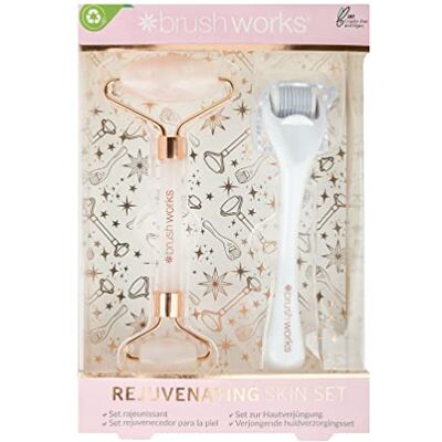 Brushworks Rejuvenating Skin Set, Pink, One Size Brushworks Rejuvenating Skin Set, Pink, One Size