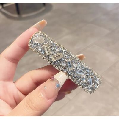 HOQOCAAPP Rhinestone Hair Clips Crystal Barrettes for Girl,Fancy Hair Clip,Hair Accessories for Women,Pearl Decorative Hair Clips for Daily Party Prom,Silvery-1PCS HOQOCAAPP Rhinestone Hair Clips Crystal Barrettes for Girl,Fancy Hair Clip,Hair Accessories for Women,Pearl Decorative Hair Clips for Daily Party Prom,Silvery-1PCS