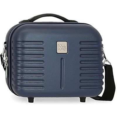 ROLL ROAD India Adaptable Beauty Case Blue 29x21x15 cms ABS ROLL ROAD India Adaptable Beauty Case Blue 29x21x15 cms ABS