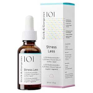 Geek & Gorgeous 101 Stress Less, light & silky gel formula with Beta-Glucan & Madecassoside, soothes & repairs all skin types especially sensitive, 30ml Geek & Gorgeous 101 Stress Less, light & silky gel formula with Beta-Glucan & Madecassoside, soothes & repairs all skin types especially sensitive, 30ml