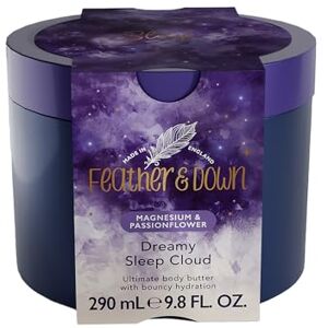 Feather & Down Magnesium and Passionflower Dreamy Sleep Cloud (290ml) Whipped Body Butter Infused with Magnesium and Passionflower Extract, Calms for Anxiety & Stress, Relaxation Aromatherapy Feather & Down Magnesium and Passionflower Dreamy Sleep Cloud (290ml) Whipped Body Butter Infused with Magnesium and Passionflower Extract, Calms for Anxiety & Stress, Relaxation Aromatherapy