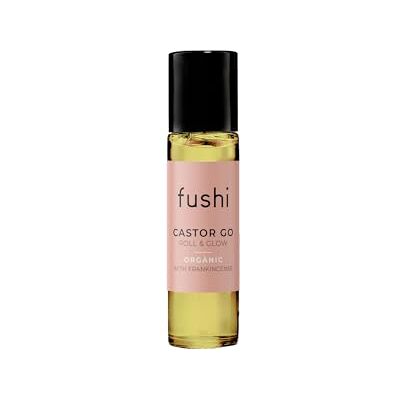 Fushi Organic Castor Oil 10ml Roll & Glow 100% Pure Cold & Fresh-Pressed For Dry Skin & Eyelashes & Eyebrows Handy On the Go Size Hexane Free Natural Food-grade Fushi Organic Castor Oil 10ml Roll & Glow 100% Pure Cold & Fresh-Pressed For Dry Skin & Eyelashes & Eyebrows Handy On the Go Size Hexane Free Natural Food-grade