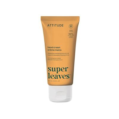 ATTITUDE Hand Cream, EWG Verified, Plant and Mineral-Based, Dermatologically Tested, Vegan Personal Care Products, Orange Blossom & Eucalyptus Scent, 75 mL ATTITUDE Hand Cream, EWG Verified, Plant and Mineral-Based, Dermatologically Tested, Vegan Personal Care Products, Orange Blossom & Eucalyptus Scent, 75 mL