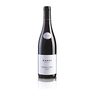 Canti Barbera d'Asti D.O.C.G. Superior, Italian Red Dry Wine 13%, Barbera Grapes from Piemonte, Spicy and Balsamic Taste, 1x750 ml Canti Barbera d'Asti D.O.C.G. Superior, Italian Red Dry Wine 13%, Barbera Grapes from Piemonte, Spicy and Balsamic Taste, 1x750 ml