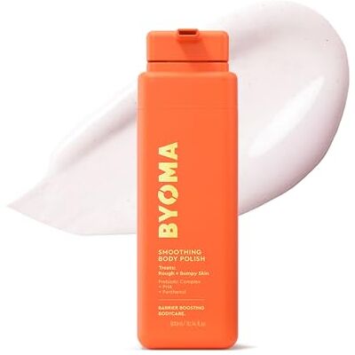 BYOMA Smoothing Body Polish (300ml) For Breakouts and Textured Skin Exfoliating Body Scrub with PHA and Panthenol Restores Skin Barrier and Soothes Inflammation BYOMA Smoothing Body Polish (300ml) For Breakouts and Textured Skin Exfoliating Body Scrub with PHA and Panthenol Restores Skin Barrier and Soothes Inflammation