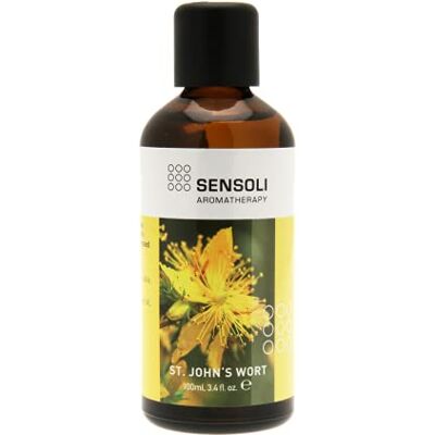Sensoli Carrier Massage Oil 100ml Natural Unscented Moisturising Oil for Hair and Skin Care (100ml, St John's Wort) Sensoli Carrier Massage Oil 100ml Natural Unscented Moisturising Oil for Hair and Skin Care (100ml, St John's Wort)