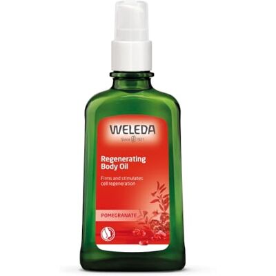 WELEDA Organic Pomegranate Regenerating Body Oil 100ml Antioxidant protection, Boosts cell regeneration, Orange davana vanilla scent, Firming moisture WELEDA Organic Pomegranate Regenerating Body Oil 100ml Antioxidant protection, Boosts cell regeneration, Orange davana vanilla scent, Firming moisture