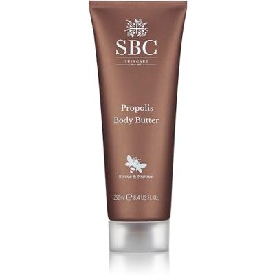 SBC Propolis Body Butter – Rich Nourishing Formula with Royal Jelly, Shea Butter & Safflower Oil to Soften Dry Skin, Restore the Moisture Barrier & Deliver Long-Lasting Hydration, 250 ml SBC Propolis Body Butter – Rich Nourishing Formula with Royal Jelly, Shea Butter & Safflower Oil to Soften Dry Skin, Restore the Moisture Barrier & Deliver Long-Lasting Hydration, 250 ml