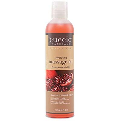 Cuccio Hydrating Massage Oil 237ml (8oz) Pomegranate & Fig, White Cuccio Hydrating Massage Oil 237ml (8oz) Pomegranate & Fig, White