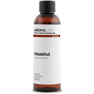 Aroma Labs ORGANIC HAZELNUT Oil 100mL 100% Pure, Natural, Cold Pressed and AB Certified (French Brand) Aroma Labs ORGANIC HAZELNUT Oil 100mL 100% Pure, Natural, Cold Pressed and AB Certified (French Brand)