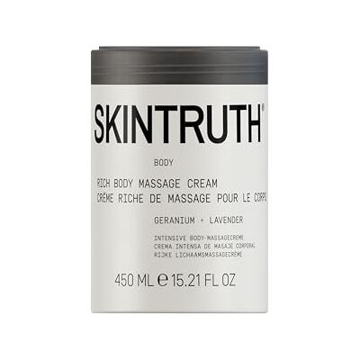 Skintruth Rich Body Massage Cream with Shea Butter & Lavender – LUXURIOUS HYDRATING NOURISHING BODY MOISTURISER 450ml Skintruth Rich Body Massage Cream with Shea Butter & Lavender – LUXURIOUS HYDRATING NOURISHING BODY MOISTURISER 450ml