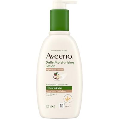 Aveeno Daily Moisturising Lotion with Cocoa Butter and Vanilla Scent 300ml Aveeno Daily Moisturising Lotion with Cocoa Butter and Vanilla Scent 300ml