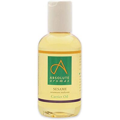 Absolute Aromas Sesame Oil (Sesamum Indicum) 150ml Pure, Natural, Vegan and Cruelty Free – Moisturising Carrier Oil for Body and Facial Massage Absolute Aromas Sesame Oil (Sesamum Indicum) 150ml Pure, Natural, Vegan and Cruelty Free – Moisturising Carrier Oil for Body and Facial Massage