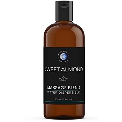 Mystic Moments Sweet Almond Water Dispersible Massage Oil 500ml Sweet almond massage oil that rinses away with water, leaving skin feeling soft, silky and comfortable. Mystic Moments Sweet Almond Water Dispersible Massage Oil 500ml Sweet almond massage oil that rinses away with water, leaving skin feeling soft, silky and comfortable.