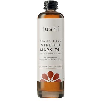 Fushi Stretch Mark Oil 100ml 100% Natural Body Oil for Prevention & Repair of Stretch Marks & Scars Pomegranate + Avocado Oil Unfragranced Natural Formulation Fushi Stretch Mark Oil 100ml 100% Natural Body Oil for Prevention & Repair of Stretch Marks & Scars Pomegranate + Avocado Oil Unfragranced Natural Formulation