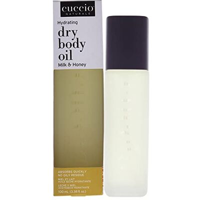 Cuccio Hydrating Dry Body Oil, Milk & Honey, 100ml, Lightweight Nourishing Fast Absorbing Non Greasy Body Oil for Dry, Sensitive Skin, Hand & All-Over Body Use Cuccio Hydrating Dry Body Oil, Milk & Honey, 100ml, Lightweight Nourishing Fast Absorbing Non Greasy Body Oil for Dry, Sensitive Skin, Hand & All-Over Body Use
