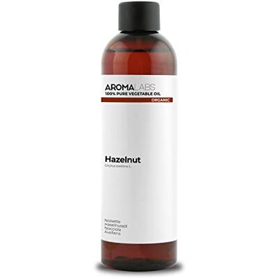 Aroma Labs ORGANIC HAZELNUT Oil 250mL 100% Pure, Natural, Cold Pressed and AB Certified (French Brand) Aroma Labs ORGANIC HAZELNUT Oil 250mL 100% Pure, Natural, Cold Pressed and AB Certified (French Brand)